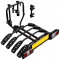 Suport 4 biciclete Peruzzo Siena 668/4N cu prindere pe carligul de remorcare, Negru