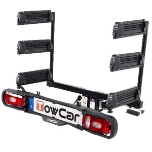 Suporturi ski-uri - Pe carligul de remorcare, Suport ski&snowboard TowCar Aneto 4, prindere pe carlig de remorcare, 4 perechi ski-uri / 4 snowboard-uri - autogedal.ro
