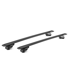Bare Transversale Green Valley auto Mini , Bare transversale Green Valley Uno Vento Premium Black Aluminiu pentru MINI Clubman Combi/Break 2010-2015, cu prindere pe bare longitudinale - autogedal.ro