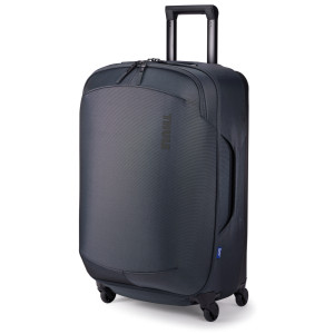 Genti, Rucsacuri, Huse - Trolere 65 L , Geanta voiaj, Thule, Subterra Checked Spinner, 68 cm, 65L, Gri inchis - autogedal.ro