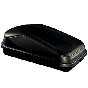 Cutii Portbagaj - Cu prindere pe bare transversale, Cutie portbagaj Junior Aleo EasyLine 320 Negru Metal - autogedal.ro