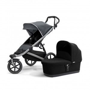 Transport copii, Carucior Thule Urban Glide 2 Dark Shadow cu landou - autogedal.ro