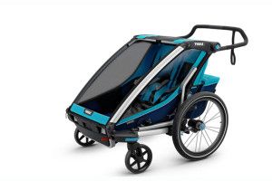 Transport copii, Carucior multisport Thule Chariot Cross 2 - Thule Blue/Poseidon - autogedal.ro