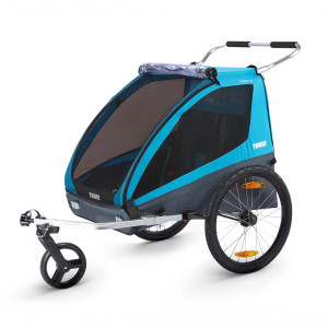 Transport copii - Carucioare multifunctionale Blue , Carucior Chariot Thule Coaster XT Blue - autogedal.ro