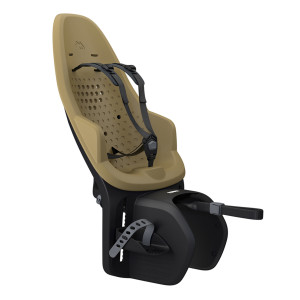 Transport copii - Scaune pentru transport copii, cu montare pe bicicleta Kaki , Scaun pentru copii, Thule Yepp 2 Maxi Fennel Tan Rack mounted, cu montare pe bicicleta in spate - autogedal.ro