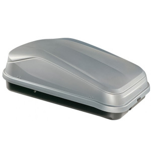 Cutii Portbagaj - Cu prindere pe bare transversale, Cutie portbagaj Junior Aleo EasyLine 320 Gri Mat - autogedal.ro