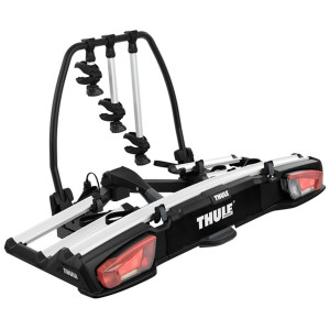 Suporturi biciclete - Pe Carligul De Remorcare, Suport  pentru 3 biciclete Thule VeloSpace 939 XT3 cu prindere pe carligul de remorcare (13pini) Argintiu/Negru - autogedal.ro