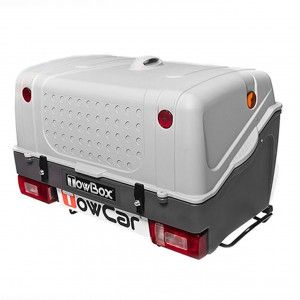Cutii Portbagaj - Cu prindere pe carligul de remorcare 201-300 , Cutie portbagaj transport diverse bagaje Towbox V1 Gri - autogedal.ro