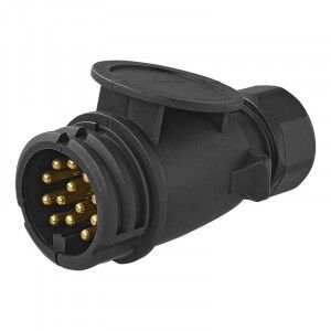 Accesorii Remorcare, Stecher 13 pini pentru montaj pe cablu, ABS, 12V - autogedal.ro