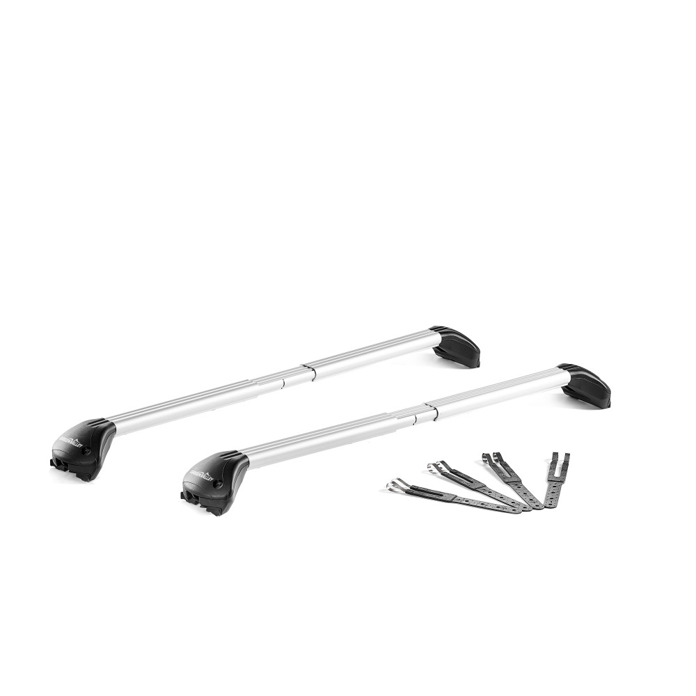 Bare transversale Green Valley Freeline  Aluminiu pentru VOLKSWAGEN Caddy Alltrack Van 2016-2021, cu prindere pe bare longitudinale