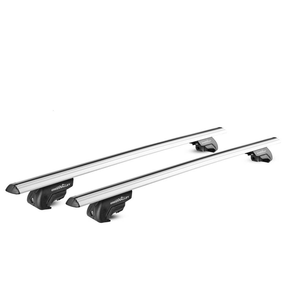 Bare transversale Green Valley Uno Standard Aluminiu pentru Lancia Phedra MPV 2002-2010, cu prindere in puncte fixe (profil T)