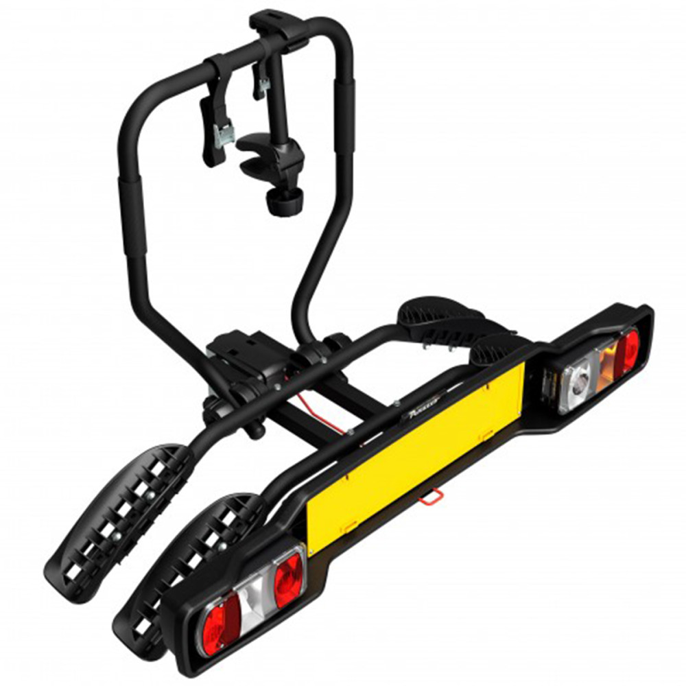 Suport 2 biciclete Peruzzo Siena 668N cu prindere pe carligul de remorcare, Negru