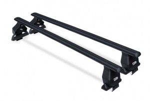 Bare transversale auto Toyota Pe caroserie Negru , Bare transversale Menabo Tema Otel pentru Toyota Auris / Corolla (E210) Hatchback, 5 usi, model 2018+ - autogedal.ro